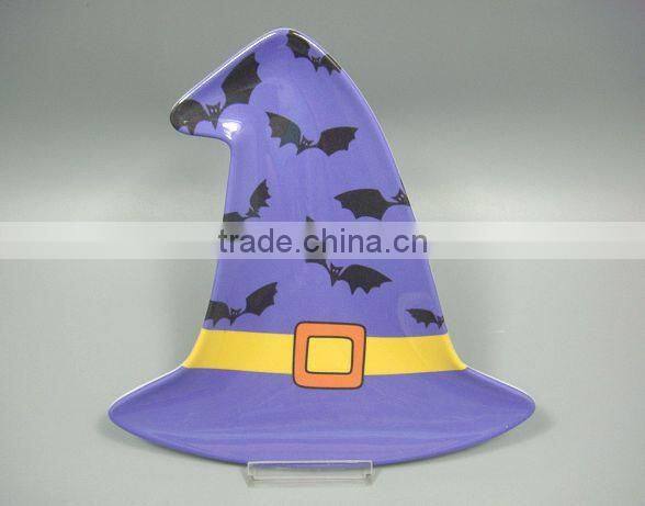 Halloween Black Cat Printed Square Melamine Coffee Cup Mats