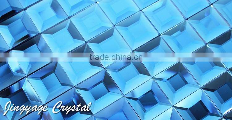 Diamond 5 surface glass mosaic 30*30mm crystal mosaic