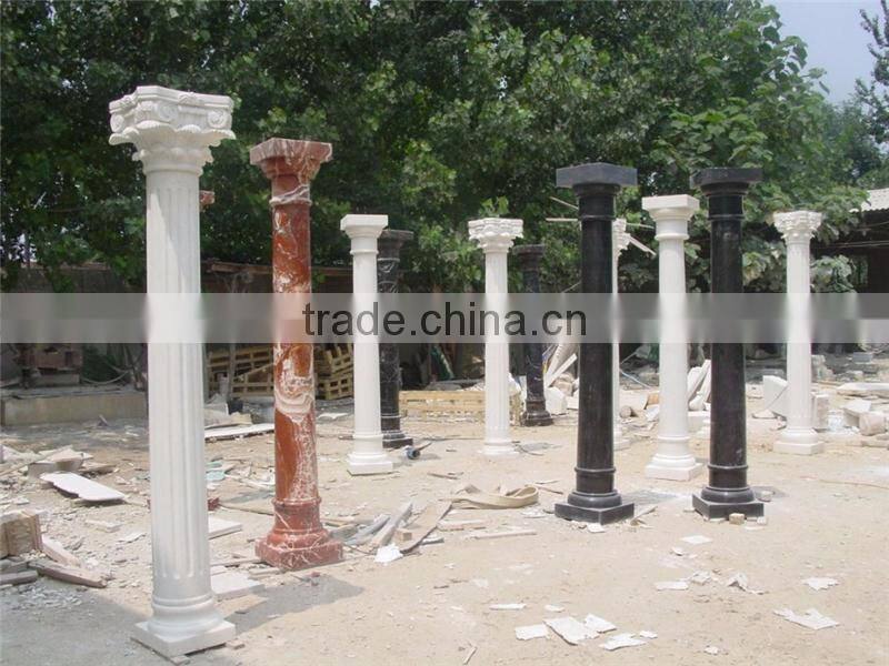 Marble home outdoor decor pilar marble columns for sale