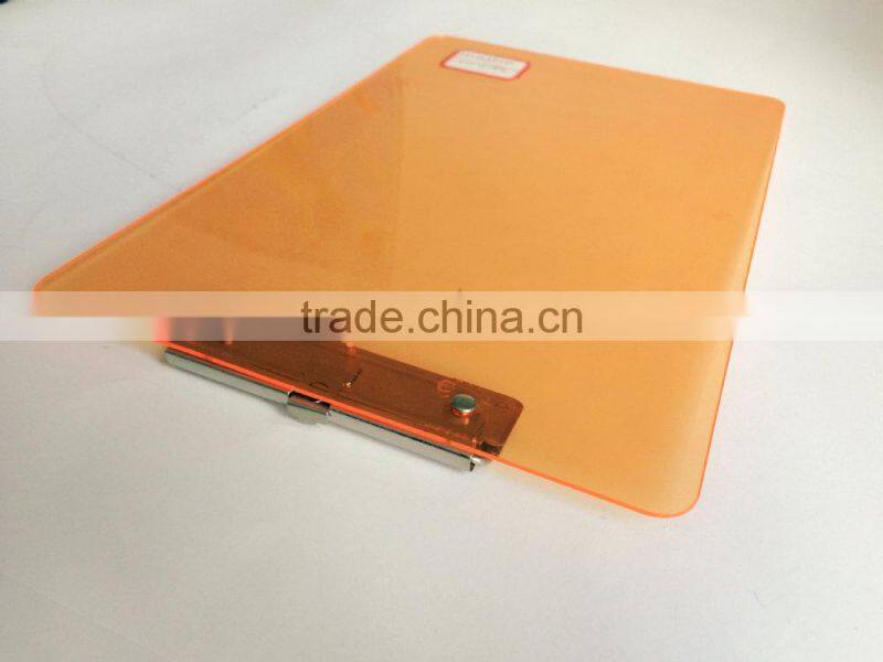A4 PS pure orange clipboard for school and office