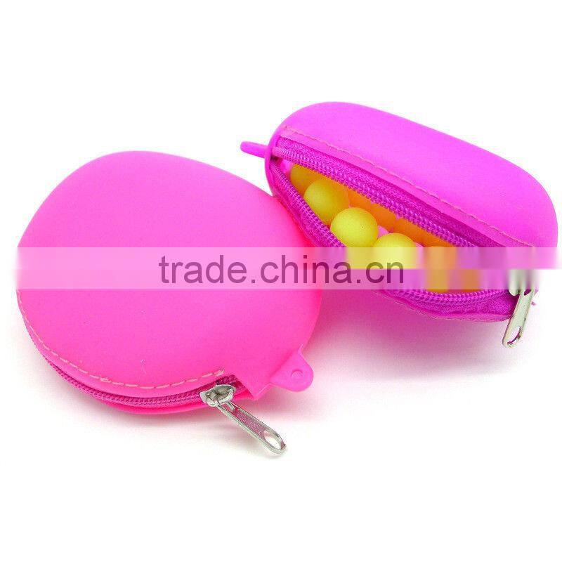 Bag factory made children fancy Silicone Coin Wallet with zipper