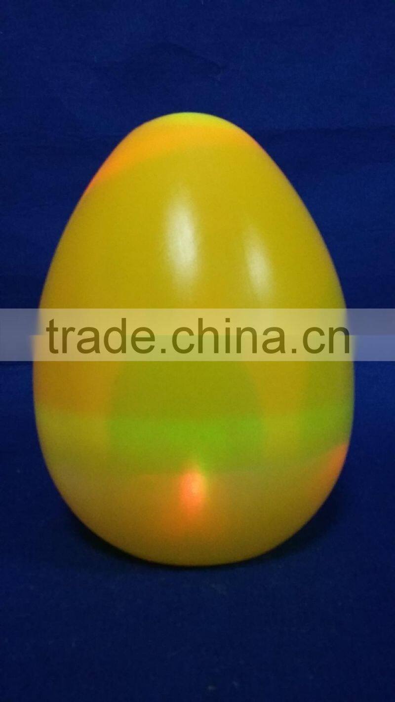 led plastic colorful easter egg