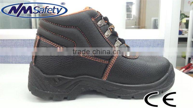 NMSAFETY new design buffalo leather safety shoes steel toe cap for workers