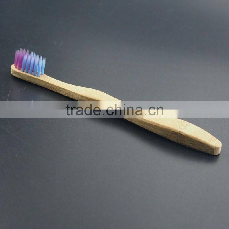 eco packing custom name toothbrush wholesale child bamboo toothbrush