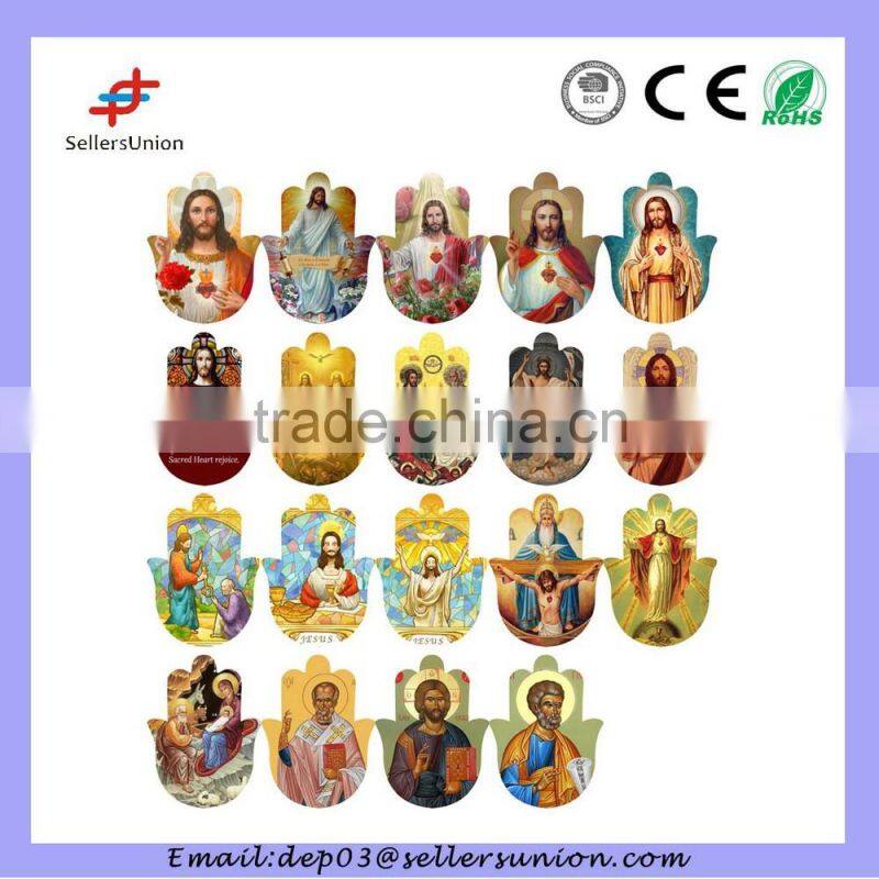 Religious ceramic refrigerator magnets