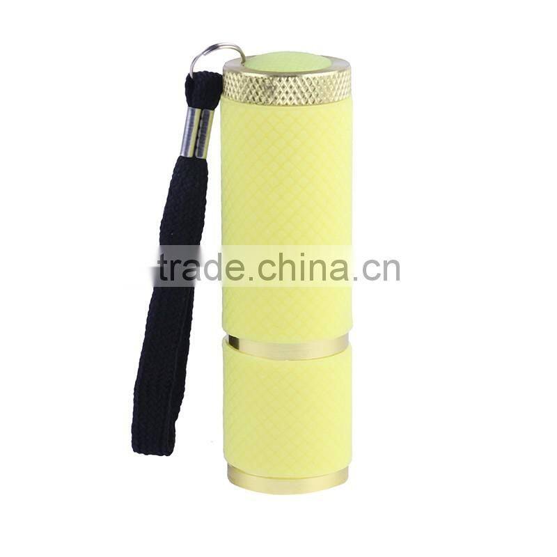 9 purple strong light flashlight,Mini Flash Light Led Lantern