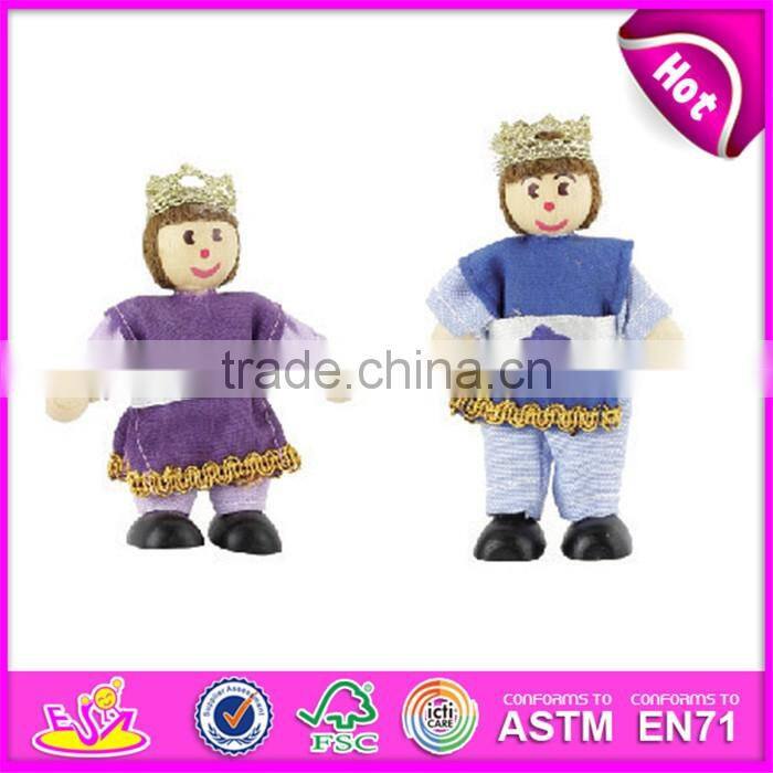 2016 wholesale cheap funny wooden baby puppet toy W06D026