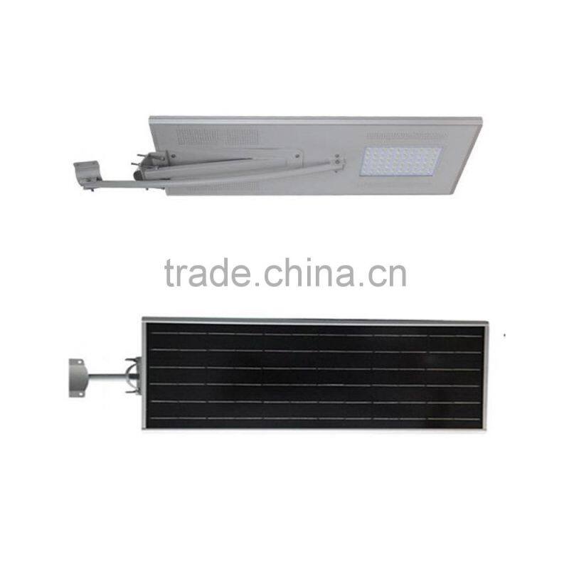 All in one automatic sensor solar lights led street light high lumens 50W solar power street light with IP65 and CE & RoHS