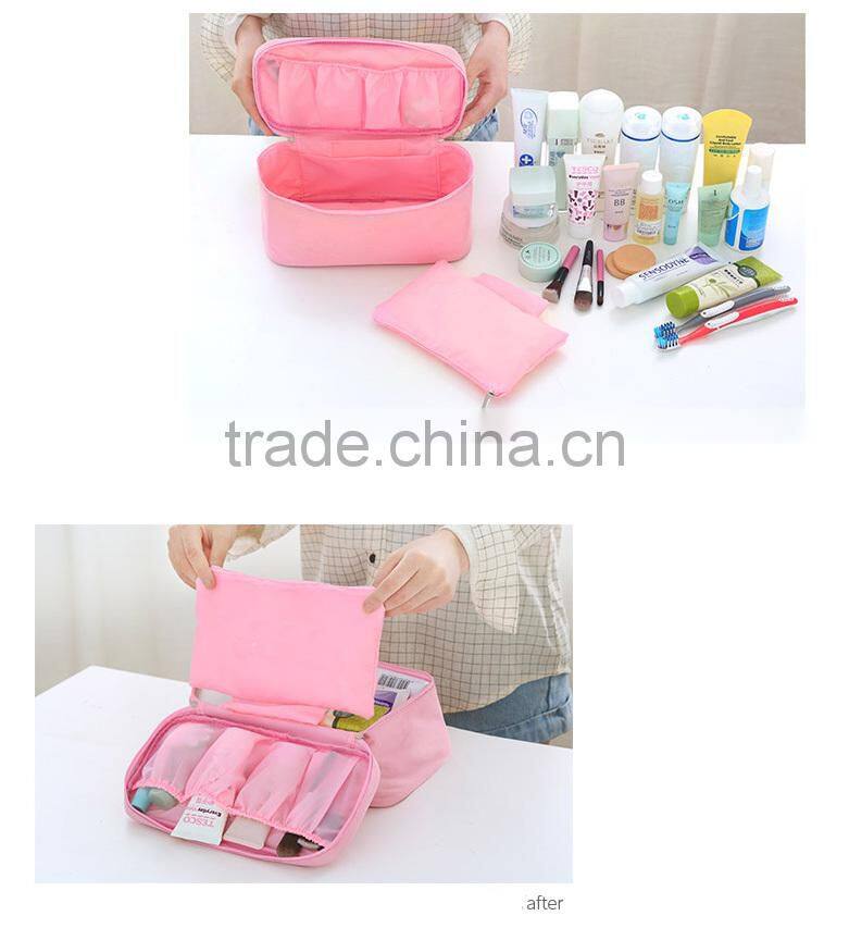 New style cosmetic bag and clothes bra organizer bag for travel