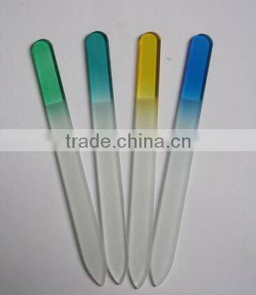 crystal glass nail file/diamond/professional glass nail file/plexiglass