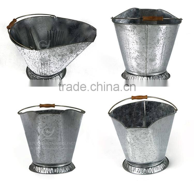 galvanized fireplace coal pail coal fireplace bucket