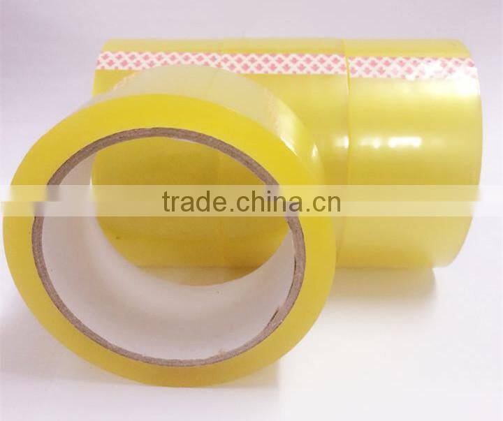 Good quality Yellowish Transparent bopp packing adhesive tape for carton sealing