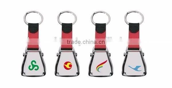 Custom Logo Mini Aircraft Buckle Seatbelt Keychain for China Airlines Corporate Gift & Merchandise