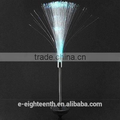 Solar Power Color-Changing fibre optic LED Yard Lawn Light Outdoor Spotlight Garden Lamp