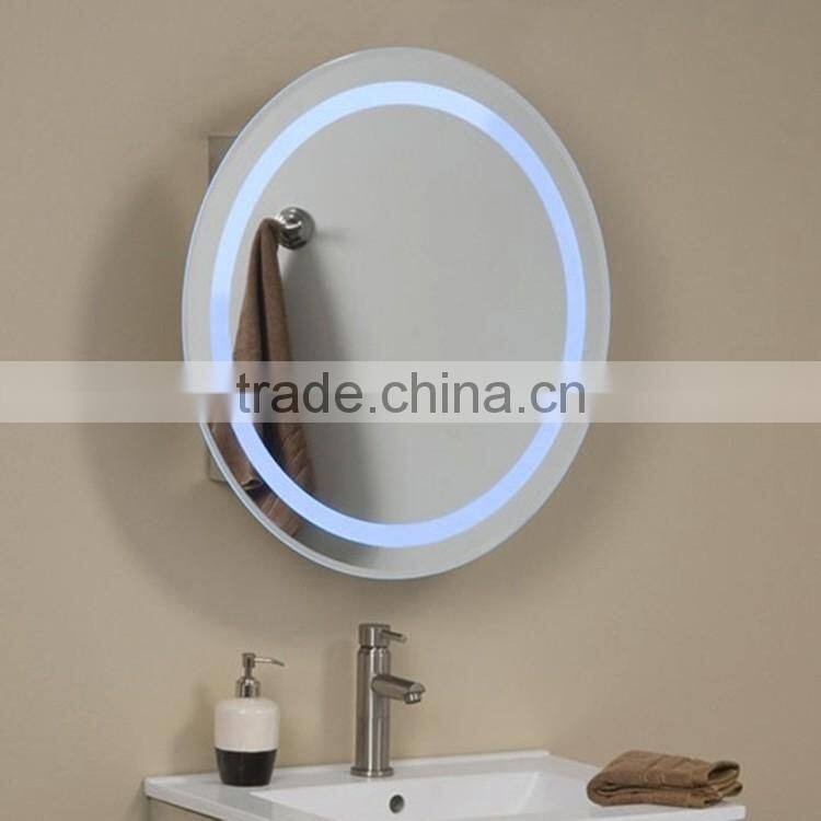 Oval Shaped Led Smart Mirror Bathroom with TV and Bluetooth Functions