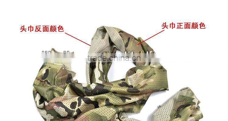 Camouflage scarf outdoor jungle scarf army scarf ,good price
