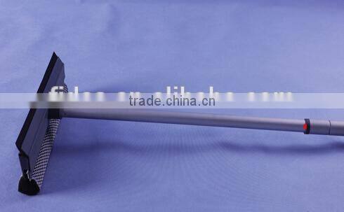 Aluminum telescopic long handle car window squeegee with 10'' plastic head