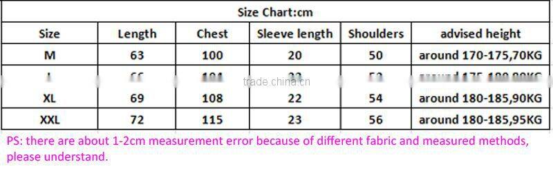 Colorful short Sleeve O-neck Custom Plain T-shirt