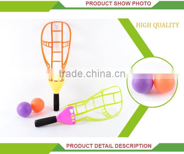 Top sale children sports toys plastic throw and catch two part plastic ball