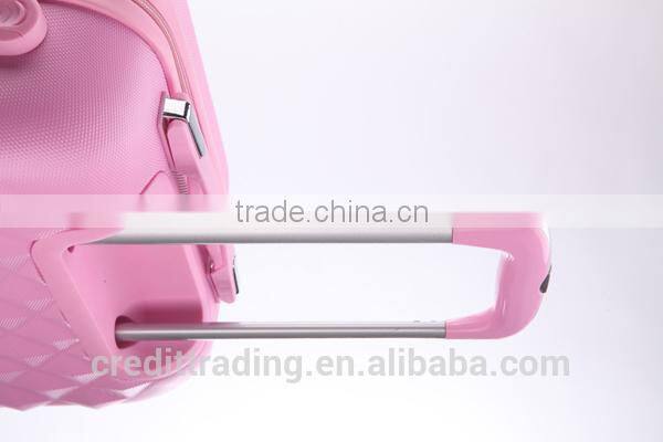 cheap pink abs luggage sets