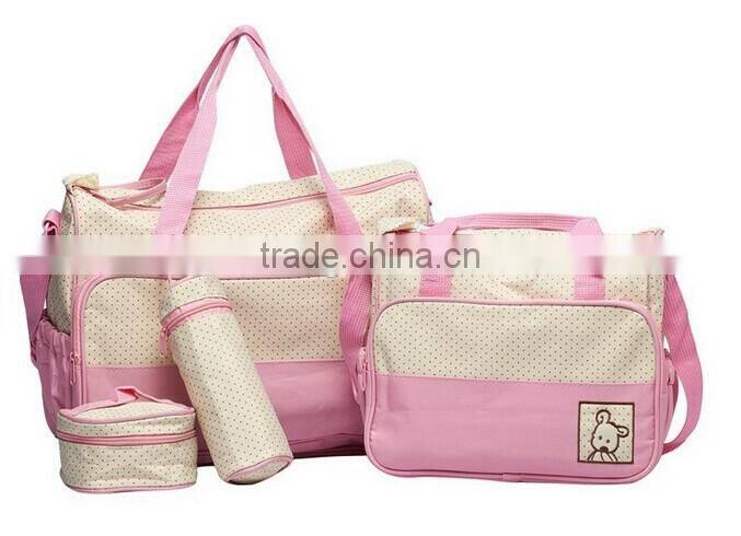5PCs Baby Nappy Changing Bag Set