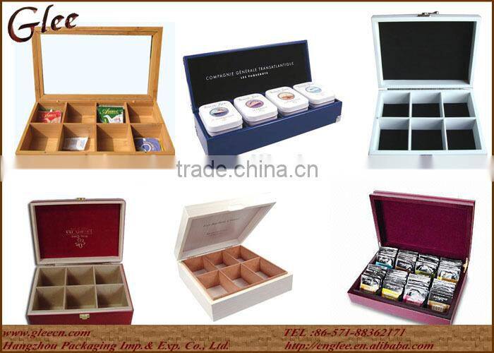 wood box for tea bag gift box with high quality