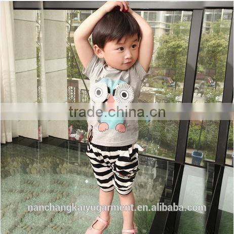 Boy kids funny printed 100%cotton t shirt