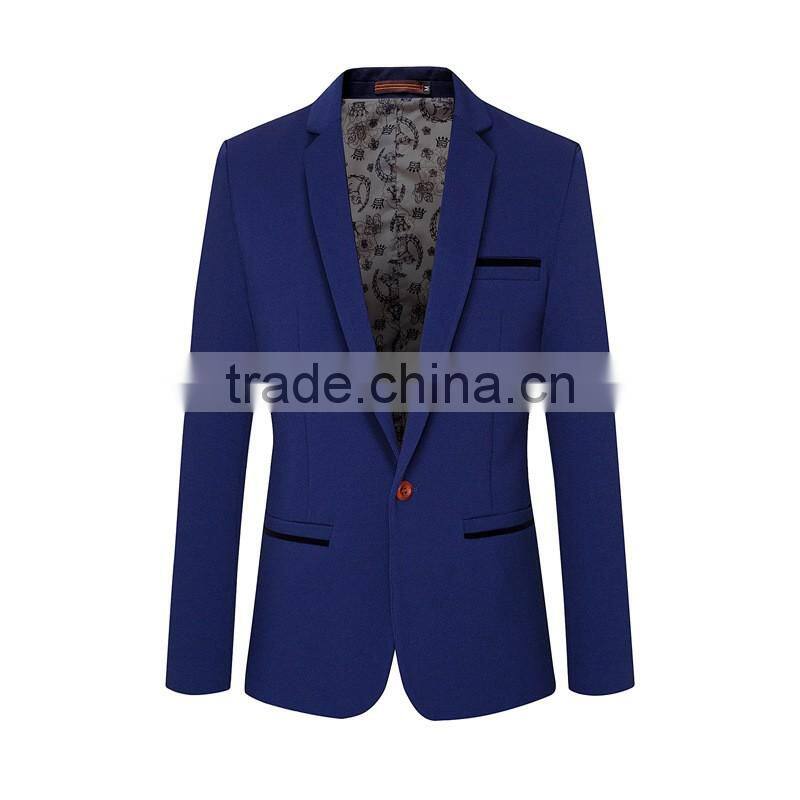2016 new arrival mens pinstripe notch lapel fasion suits slim cut two vents suit fancy blazer for mens