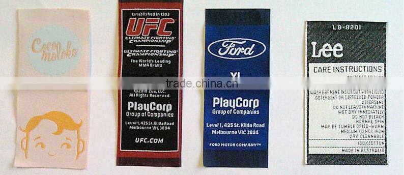 High quality custom clothing garment manufactures print label