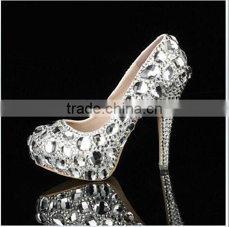 crystal clear glass beads for shoes