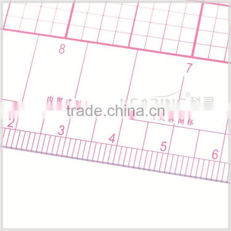Kearing Chinese Manufacture Multi Use Pattern Grading Ruler Plastic Rulers with protractor B75