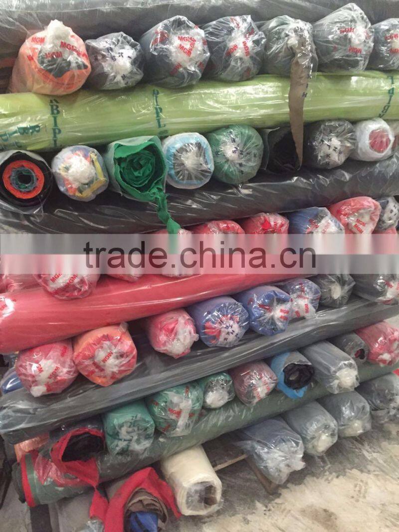 PVC Coated Fabric Stock Lot For Bags and Luggage, Polyester Oxford Fabric Stock Lot