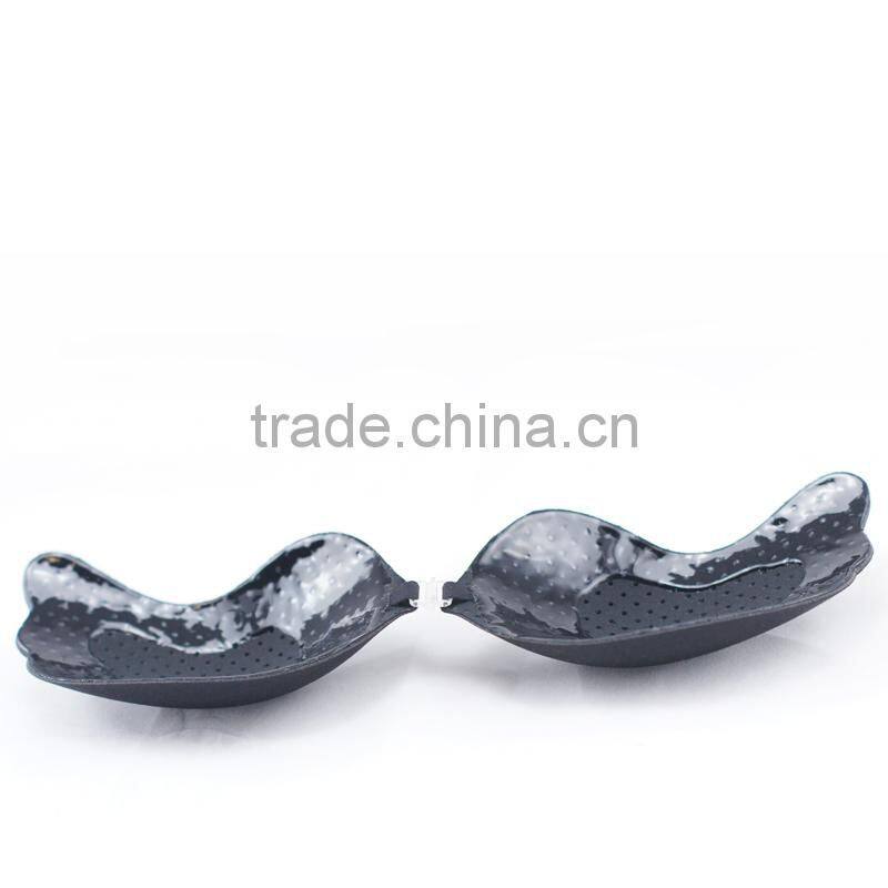 Strong stickness polyolefin gel BRA with breathable holes