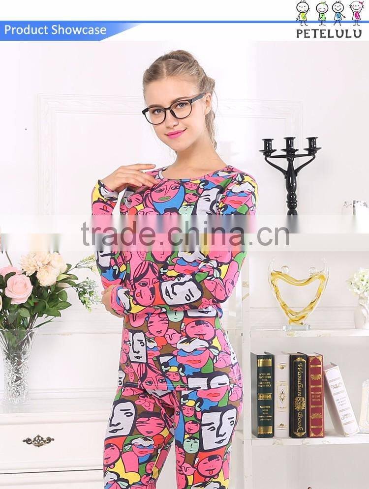 Custom Weatern Style Laughing Pyjamas Mother Daughter Matching Clothing