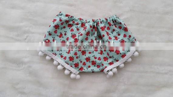 Plain weave cotton bloomer lace frontals ruffle diaper cover newborn to 24 month baby wear