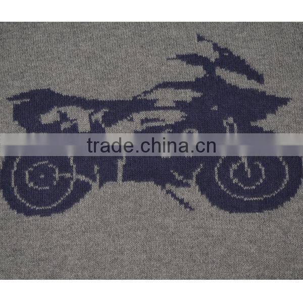 2014 High fashion jacquard knitted kids sweater