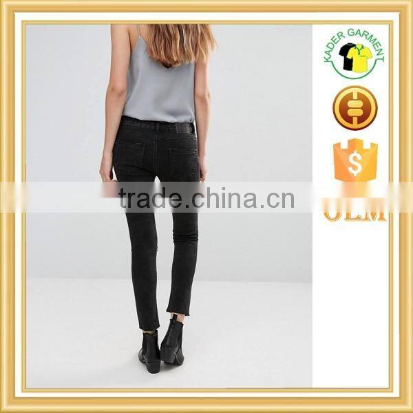 Fashion ladies jeans quality jeans leggings fashion washed out jeans