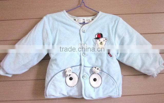 Baby winter velour cut design clothing sets