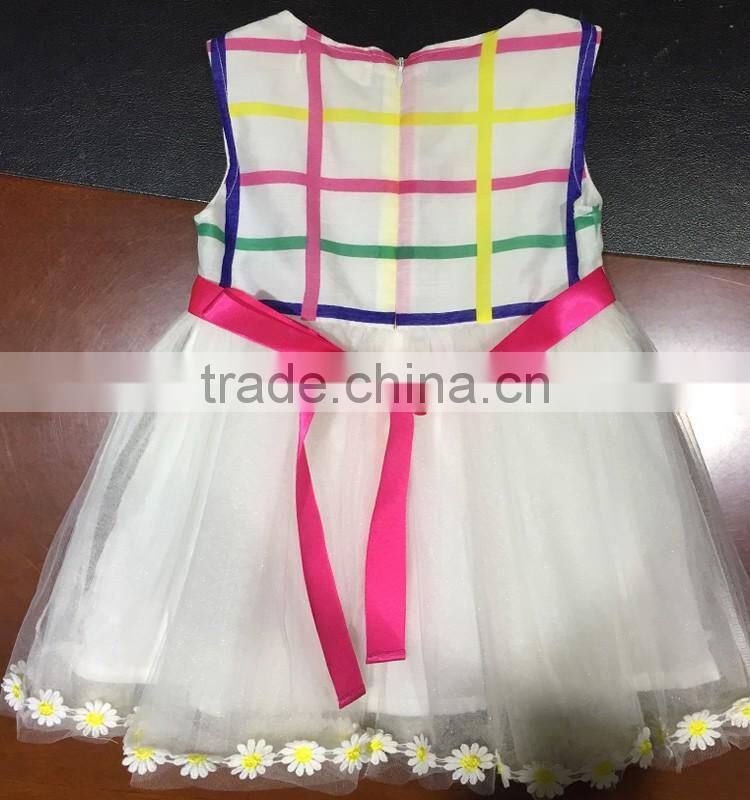 2017 New Arrival Lovely Floral Girl Dresses Fashion Sleeveless Summer Princess Party Dress