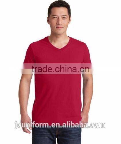 2016 summer promotion plain dyed O-neck short sleeve 160g 100%cotton custom elongated t shirt
