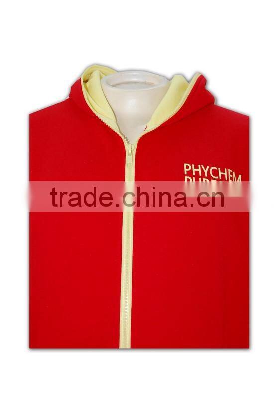 Lastest product best price plain red comfortable custom made lined hoodie