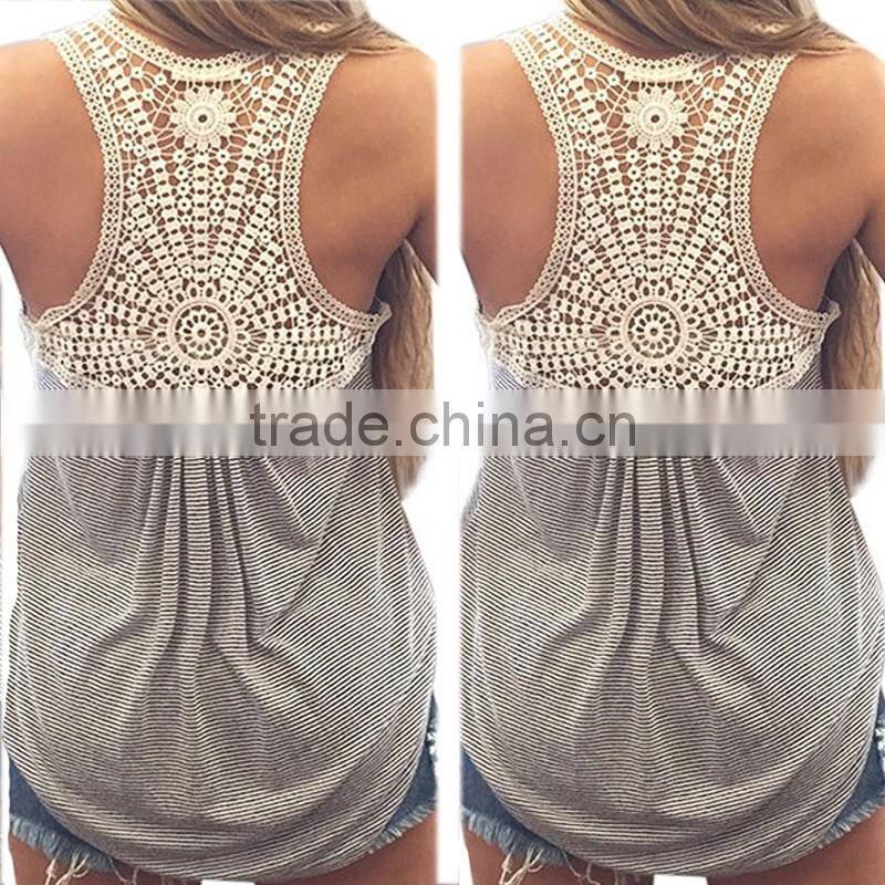 Polyester Crop Top Tank Top2014 new arrive women different size for choice & short front long back printed