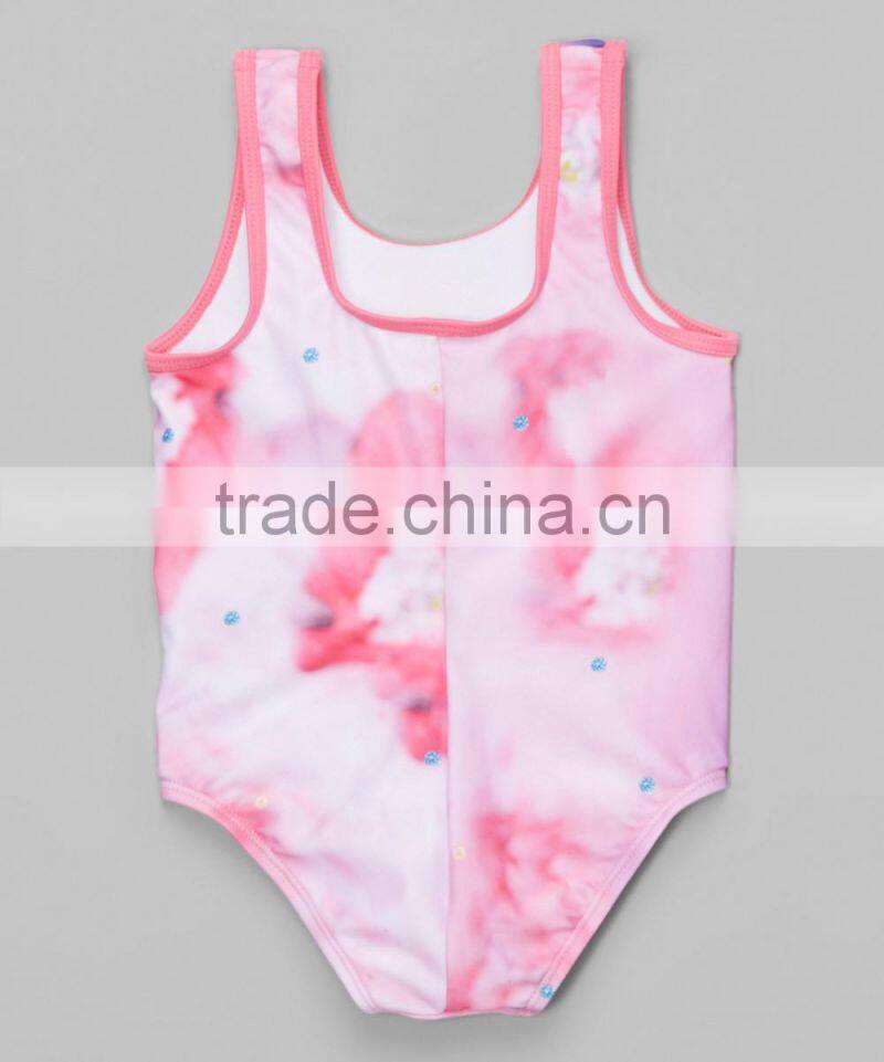 New Summer Girl Beachwear With Princess Goldfish One-Piece Girl Swimsuit Child Wear G-NP-S905-324