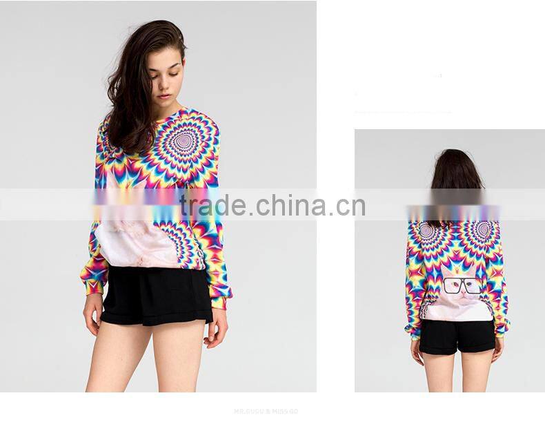 Unisex colorful printing sweatshirt wholesale
