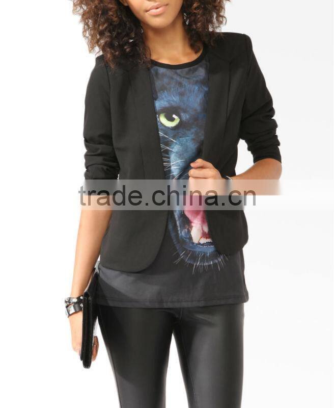 Ladies' Open Shawl Collar Blazer