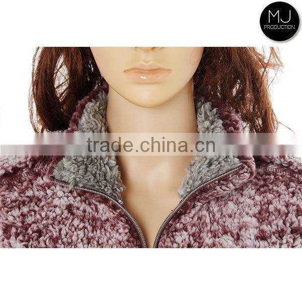 Wholesale Woman Clothing Vintage Wine Frosted Pullover
