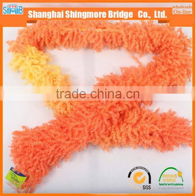 Online shopping alibaba China novelty yarn supplier hot wholesale acrylic knitting loop yarn for neckerchief