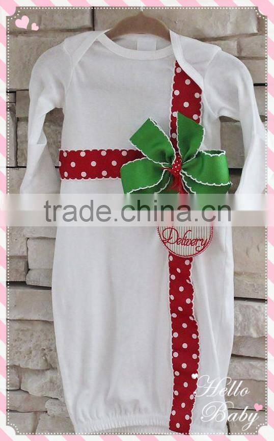 Custom Chevron Baby Birthday Dress For Christmas Kids Long Sleeve Princess Dress Flower Girls Dress Wholesale Children Clothing