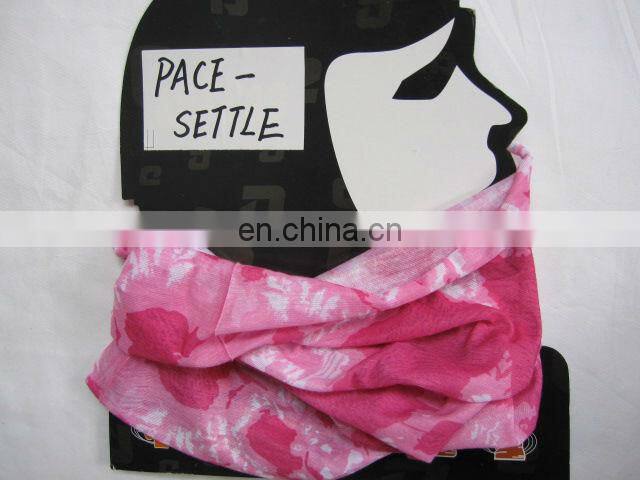 Promotional full mold logo printing high elastic yellow multi seamless bandana outdoor sports tubular bandana biker bandana
