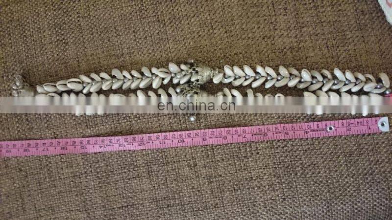 Seashell Gypsy Vintage Banjara Cowri shell pendant tribal boho necklace